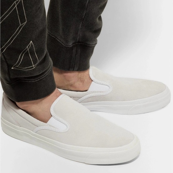 Converse One Star CC Suede Slip On Sneakers Men's SZ 13 White Luxury Skater NWOT - Picture 9 of 10